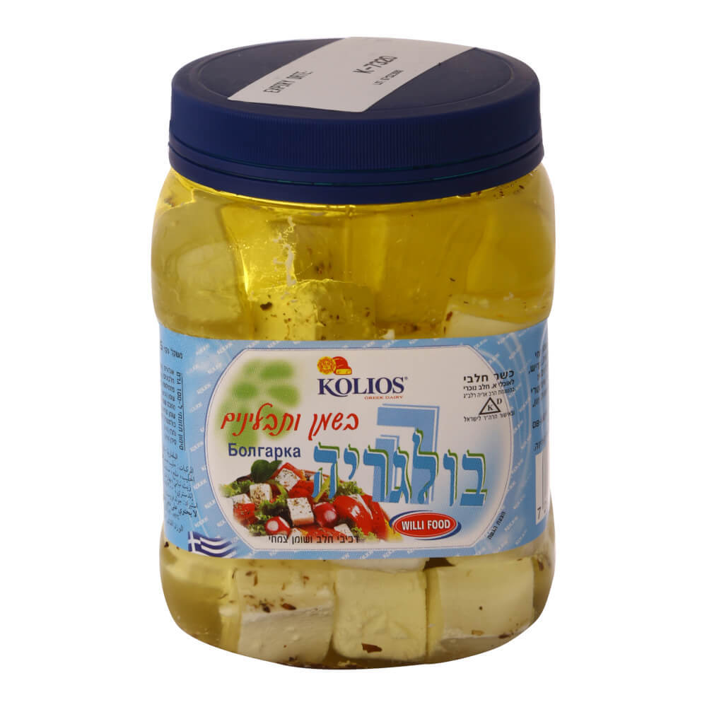 Bulgaria semi soft cheese cubes with oil & spices 325g — 1/6