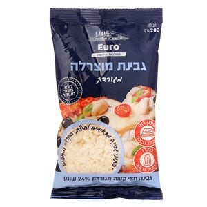 جبنة موزاريلا مبشورة 27% 200 غرام — 1/12