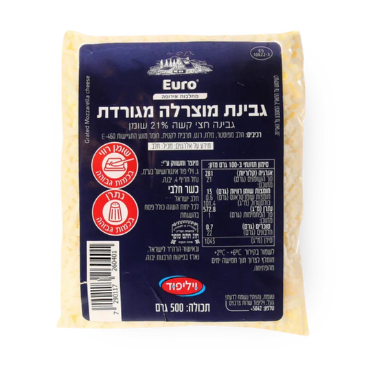Mozzarella cheese 27% grated 500g — 1/12